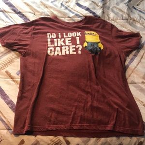 Funny Graphic Tee Minions Size Large